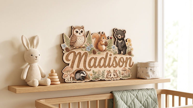 Nursery Name Wooden Sign Collection