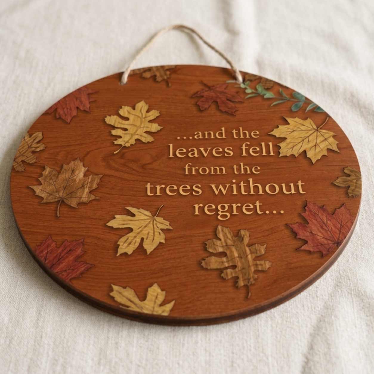 Personalized Fall Wooden Sign, Fall Door Hanger, Autumn Quotation Front Door Decor, Autumn Porch Decor