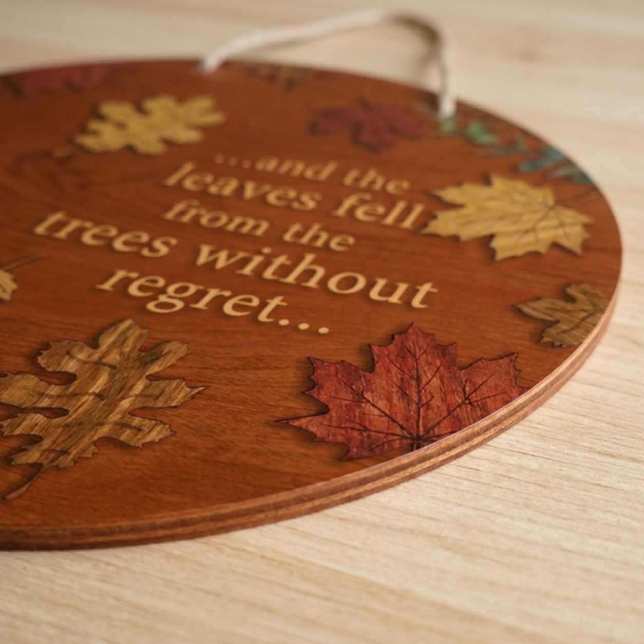 Personalized Fall Wooden Sign, Fall Door Hanger, Autumn Quotation Front Door Decor, Autumn Porch Decor
