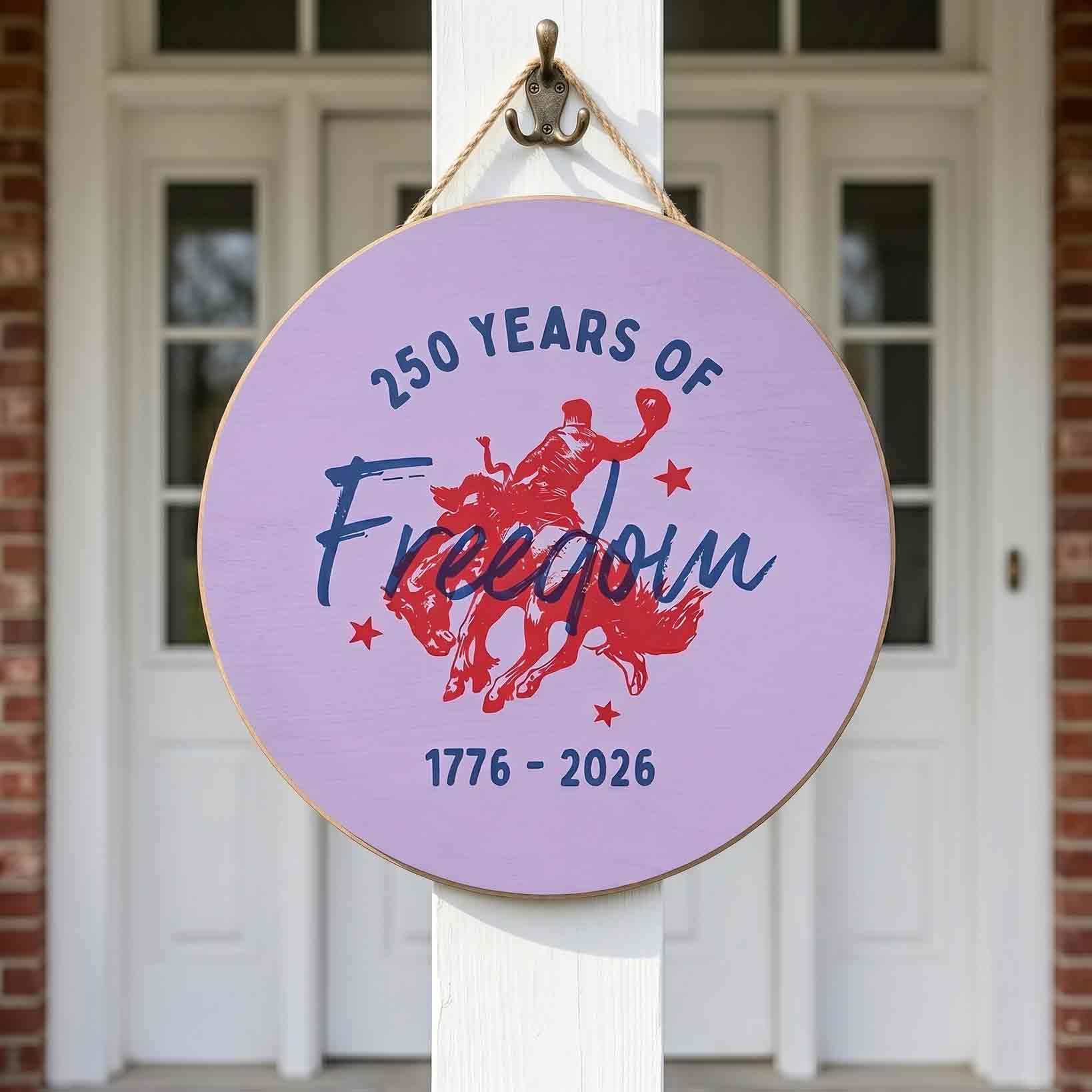 America 250 Anniversary  Wooden Sign 1776–2026