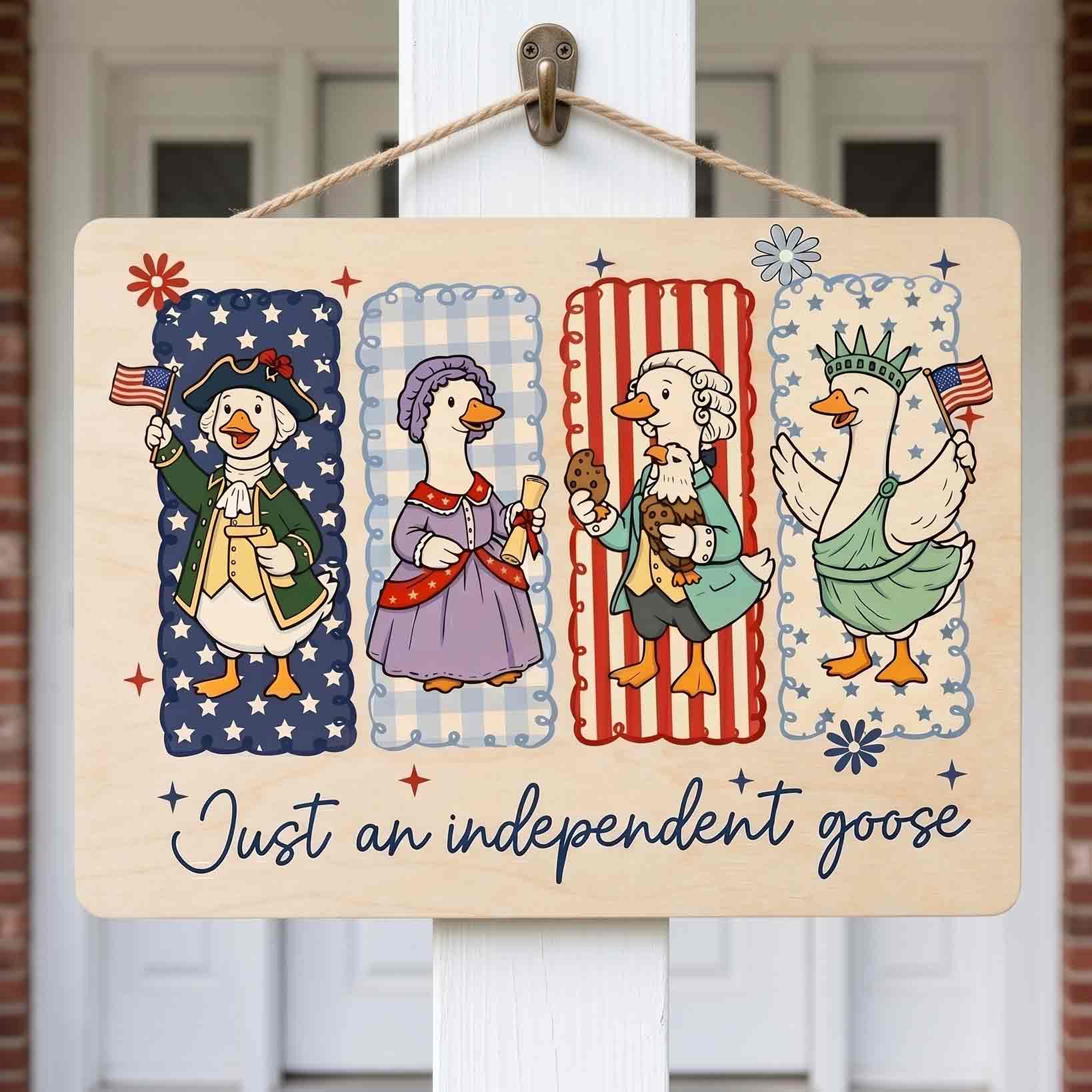 One Nation Under God 250th Anniversary Cross Wooden Sign