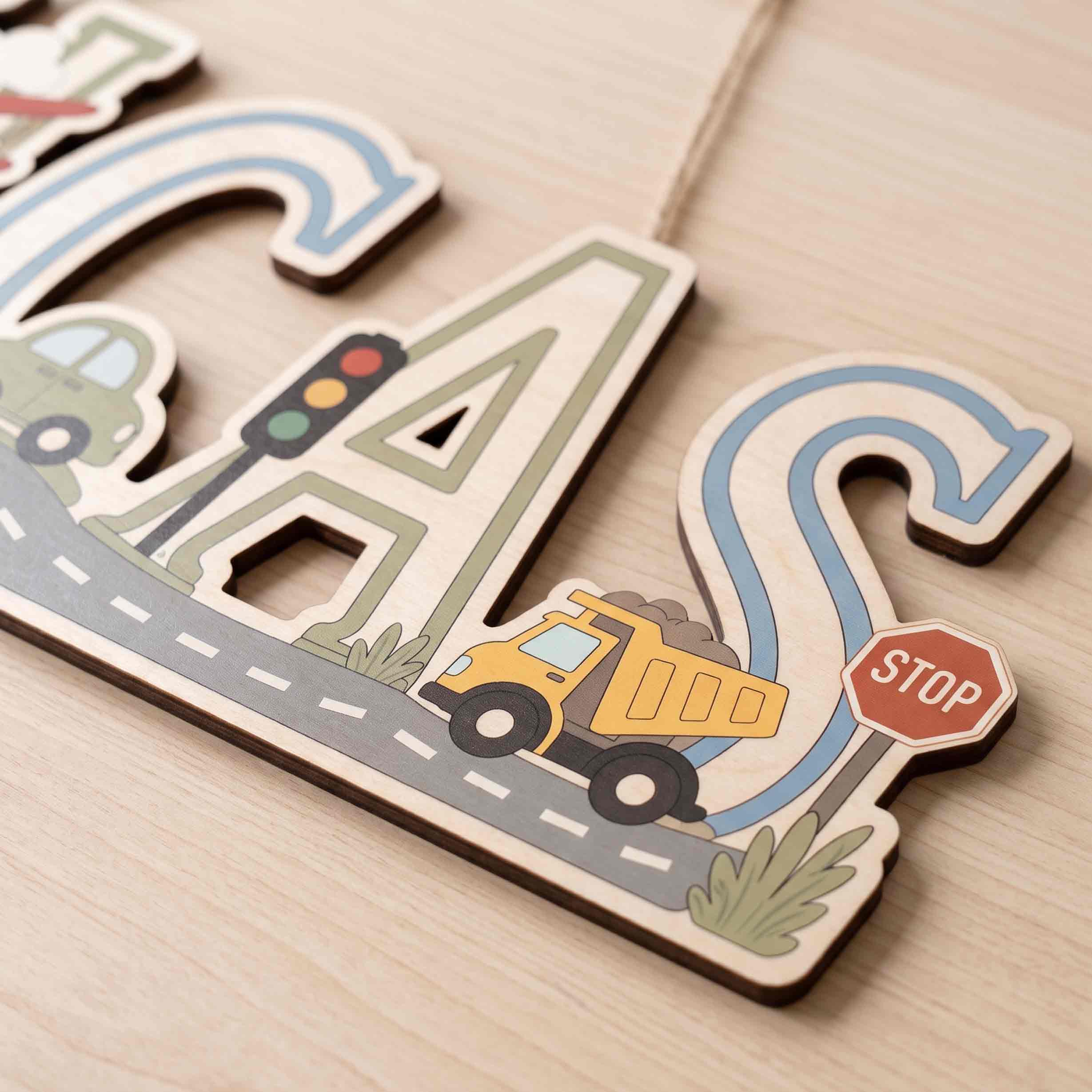 Personalized Car Truck Road Name Wooden Sign