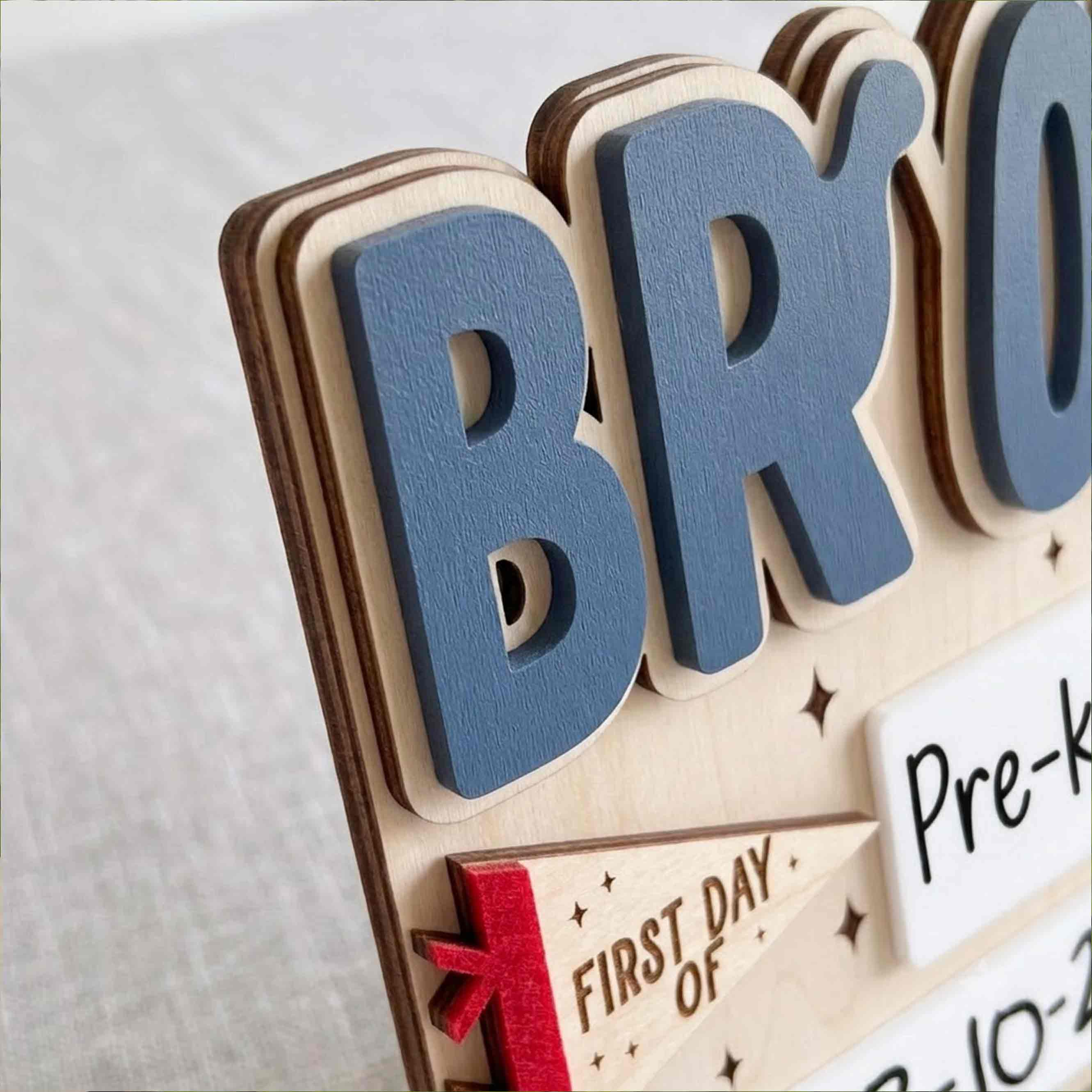 Personalized Classic Collegiate First & Last Day School Sign, Reusable Dry Erase Board, Back to School Sign