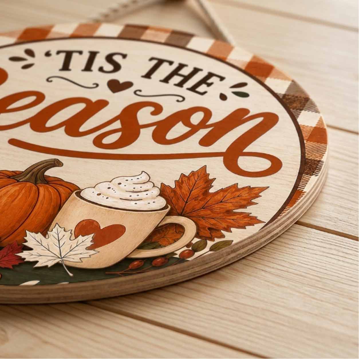 Fall Porch Decor, Pumpkins Vase Hello Fall Wooden Fall Door Hanger,  Front Door Sign, Farmhouse Fall Decor