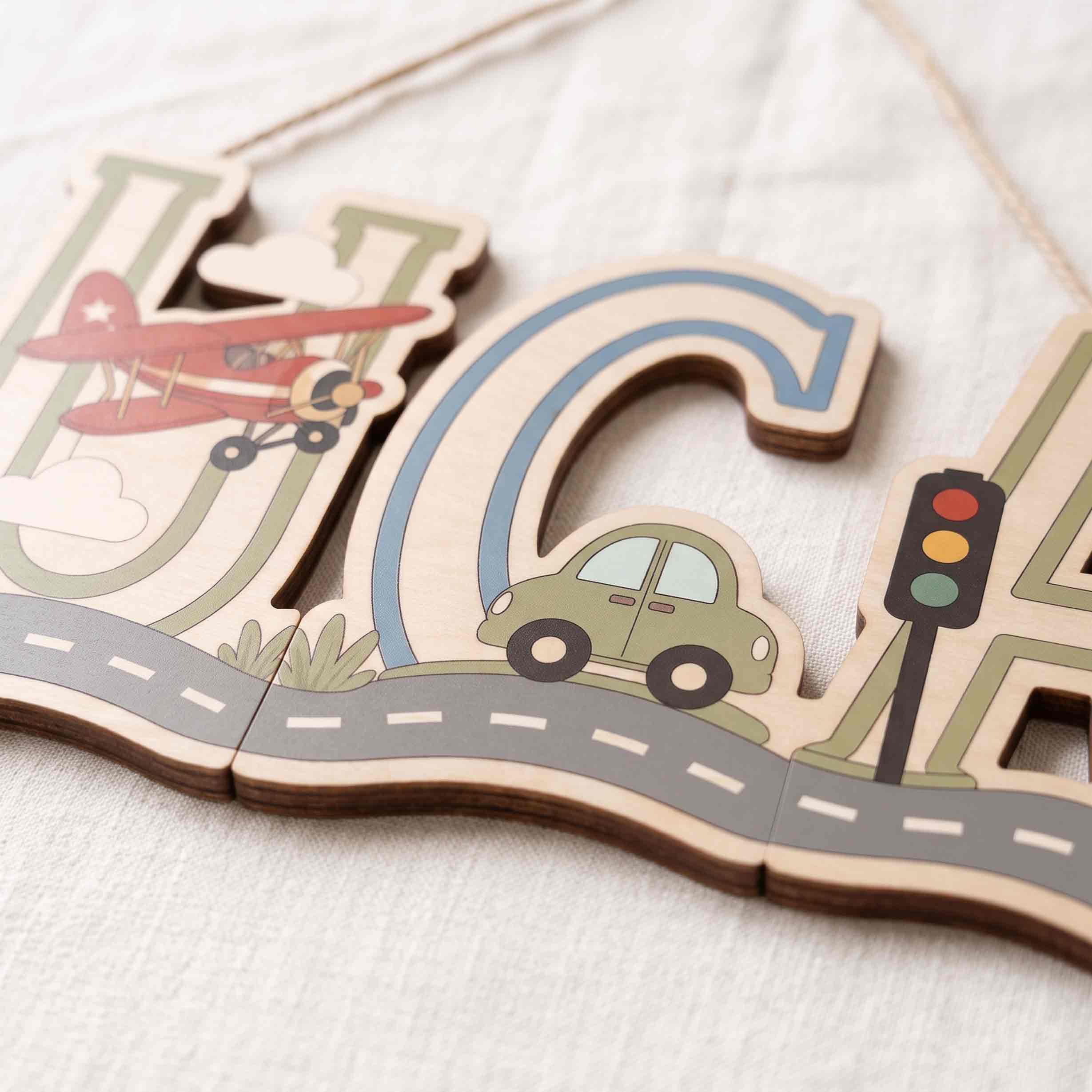 Personalized Car Truck Road Name Wooden Sign