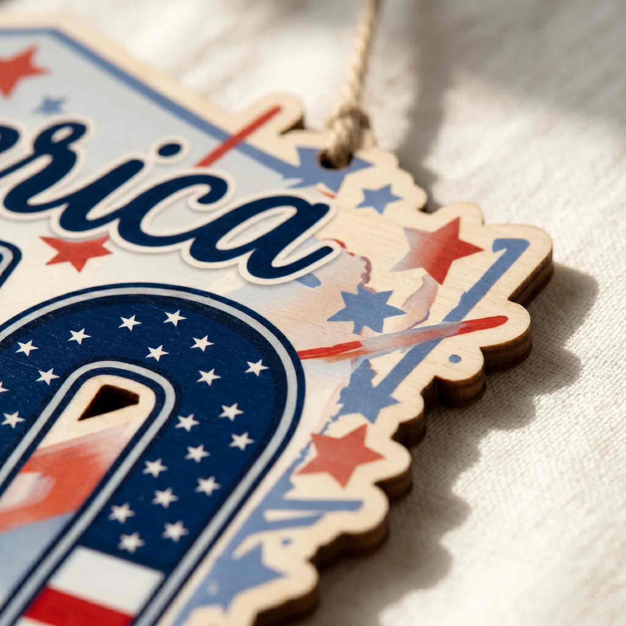 America 1776-2026 250 Years of Freedom Patriotic Wooden Sign