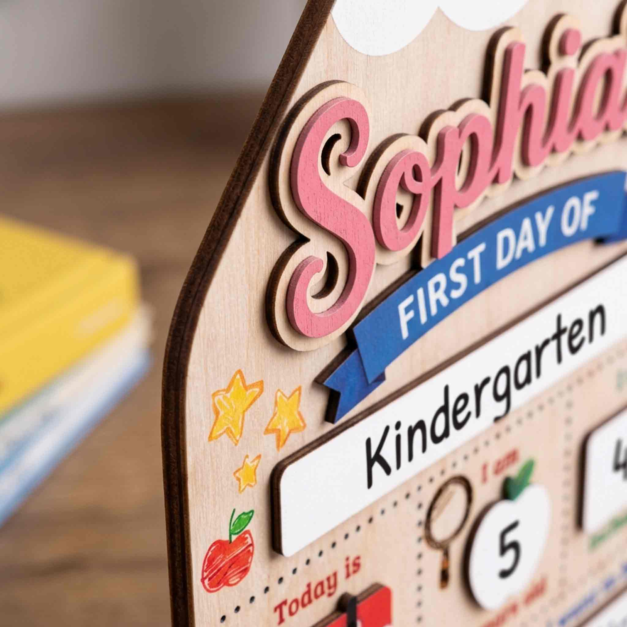 Personalized Giant Pencil First Day School Board, Reusable Dry Erase Board, Back to School Sign