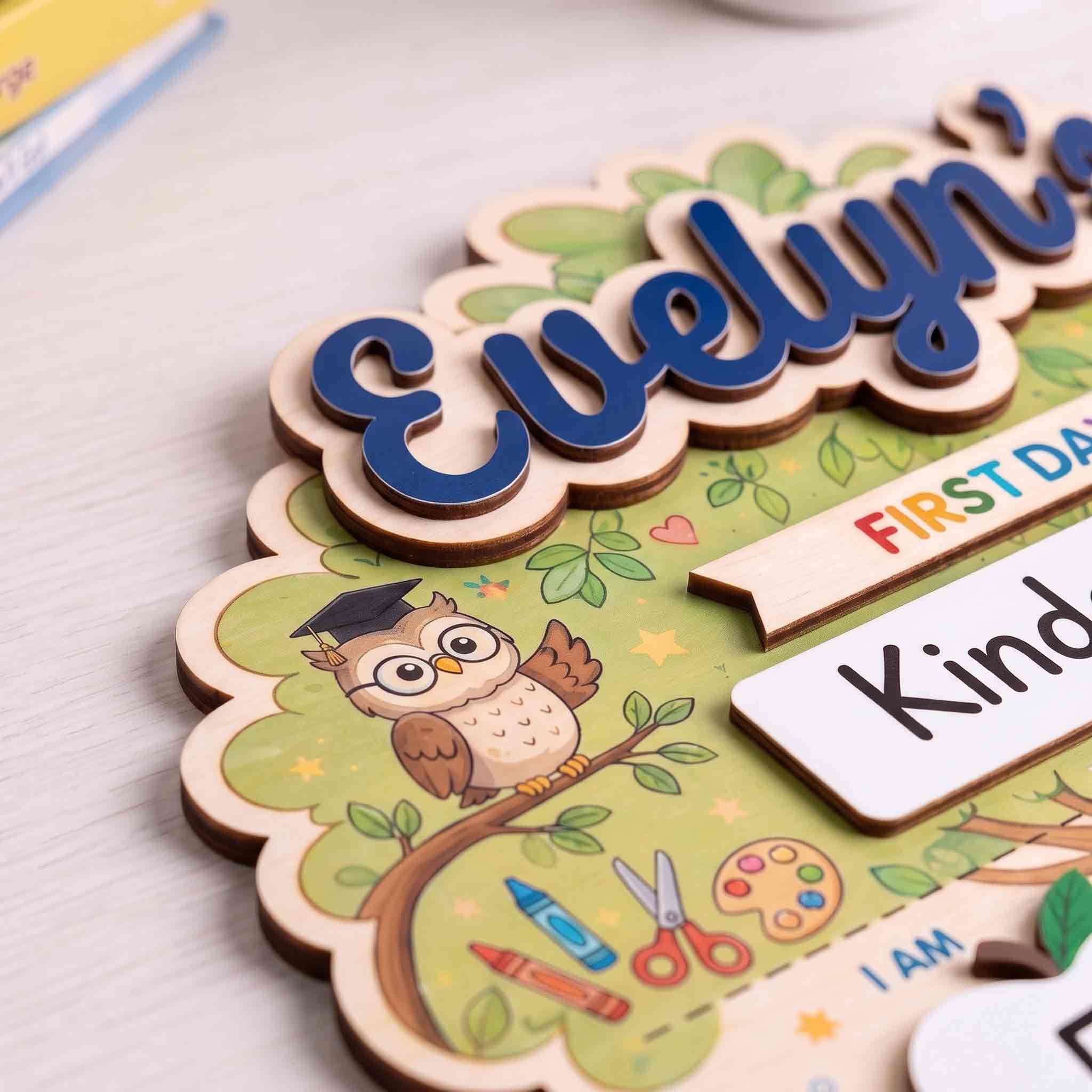 Personalized Classroom Tree First & Last Day School Board, Reusable Dry Erase Board, Back to School Sign