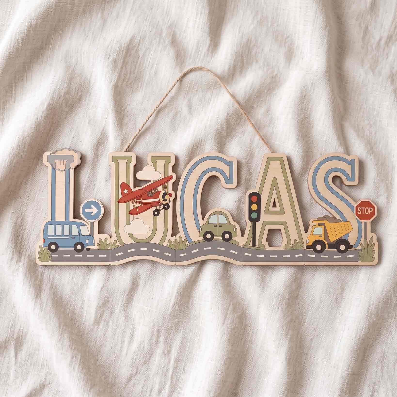 Personalized Car Truck Road Name Wooden Sign