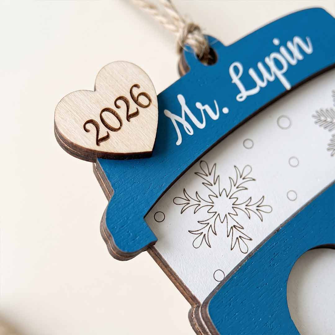 Best Teacher Ever Teacher Fuel Personalized Teacher Custom Name Date Teacher Appreciation Wooden Christmas Ornament