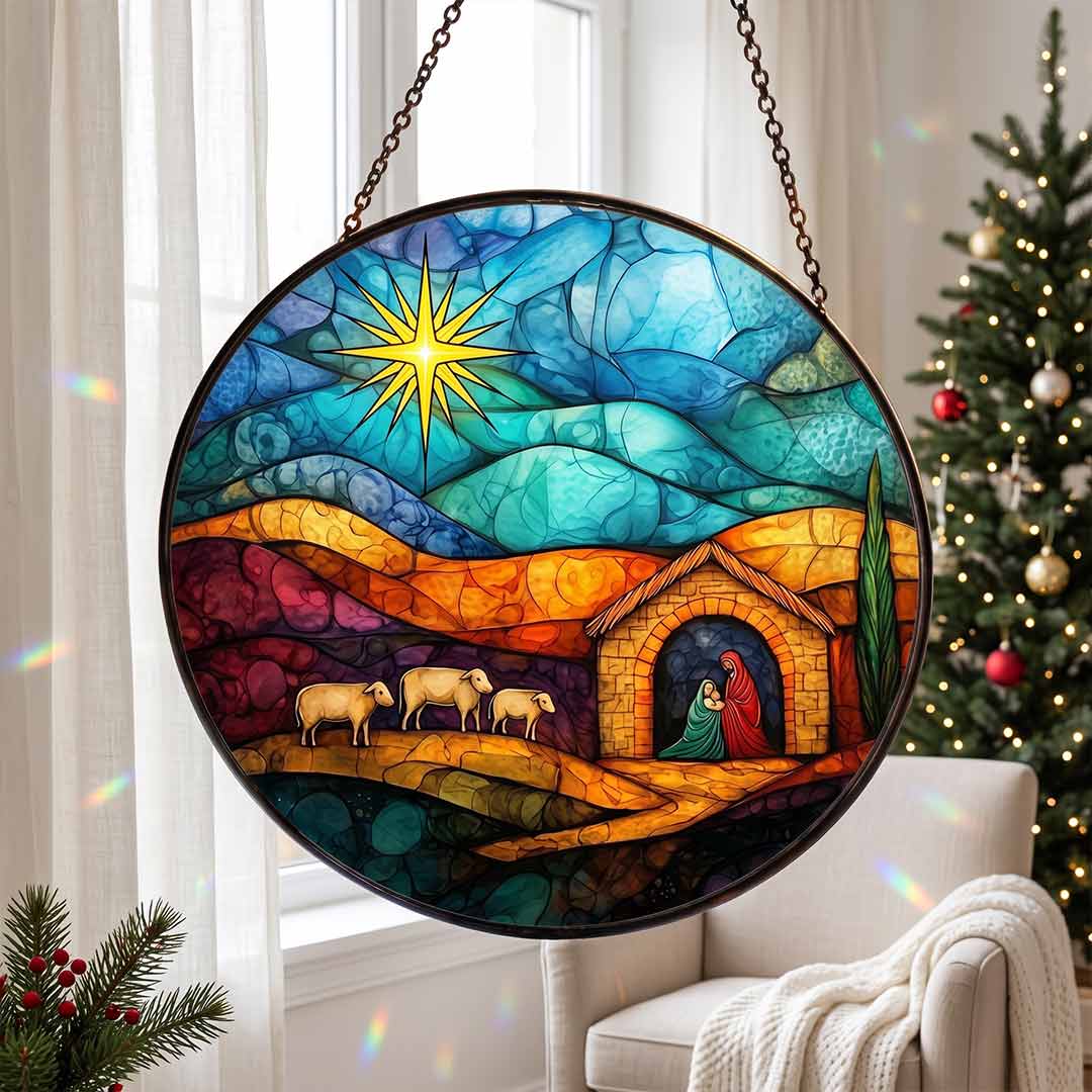 Stained Glass Suncatcher Ornament (No custom)