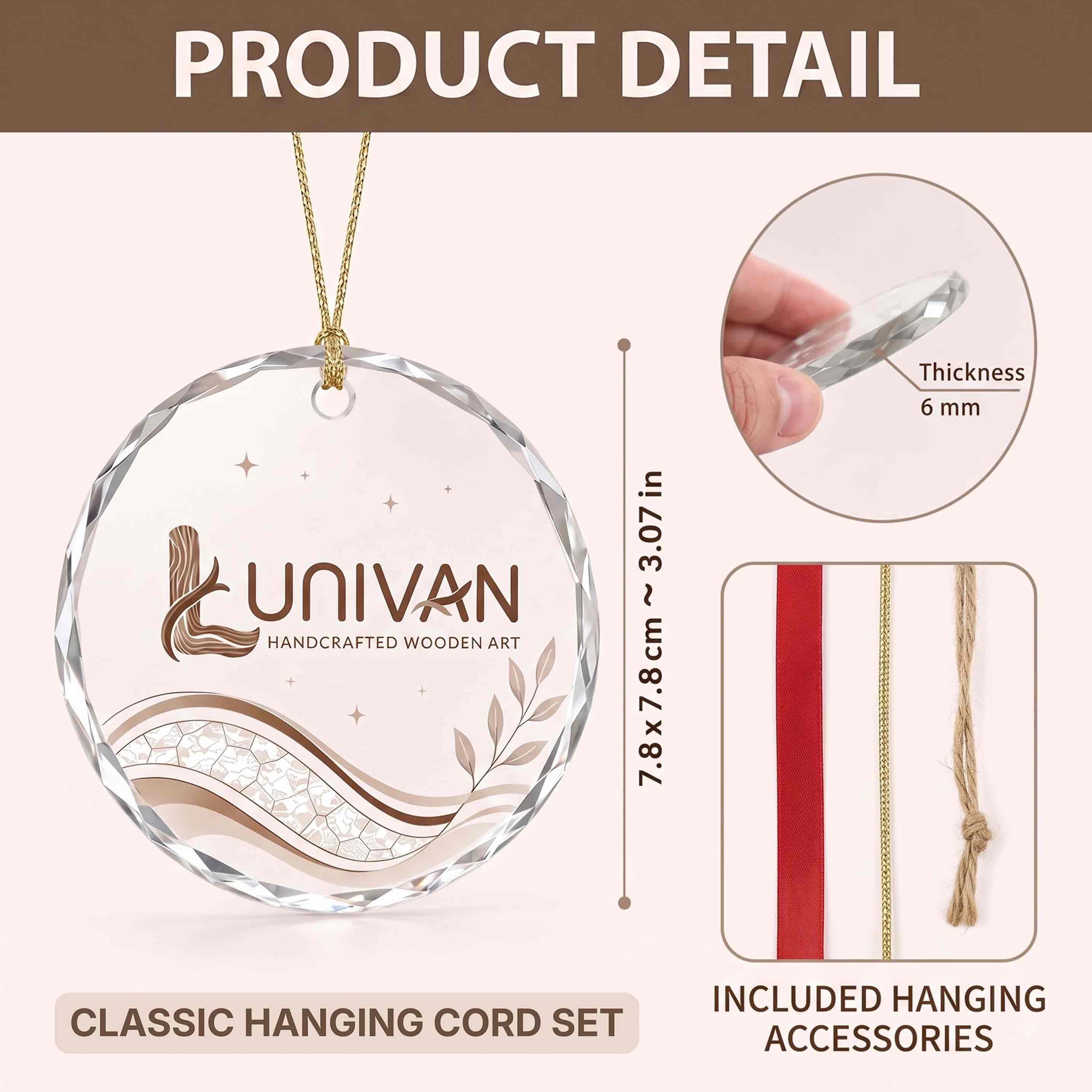 Our First Christmas Cute Penguin Couple Personalized Custom Name Date Couple Round Glass Christmas Ornament for Couples Gift