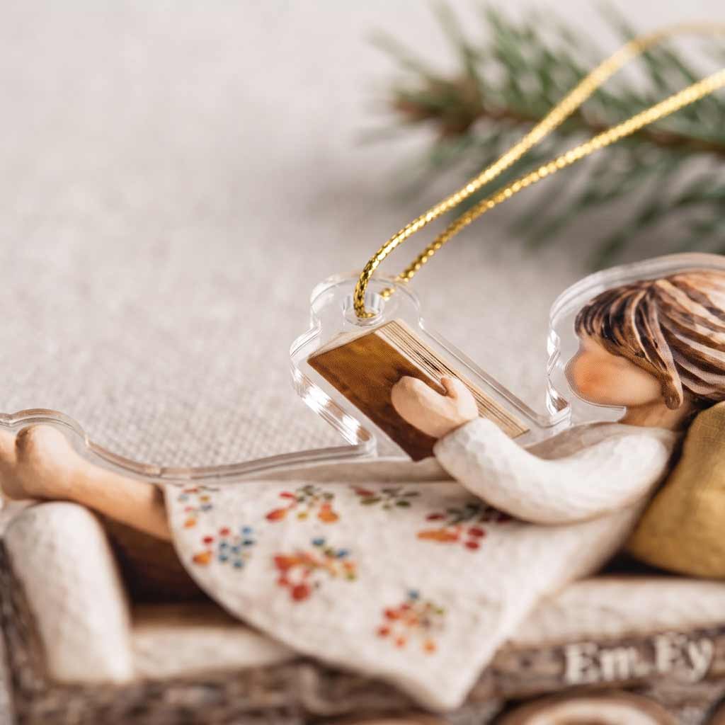 Just A Girl Who Loves Books 2026 Custom Name Reader Book Lover Acrylic Ornament