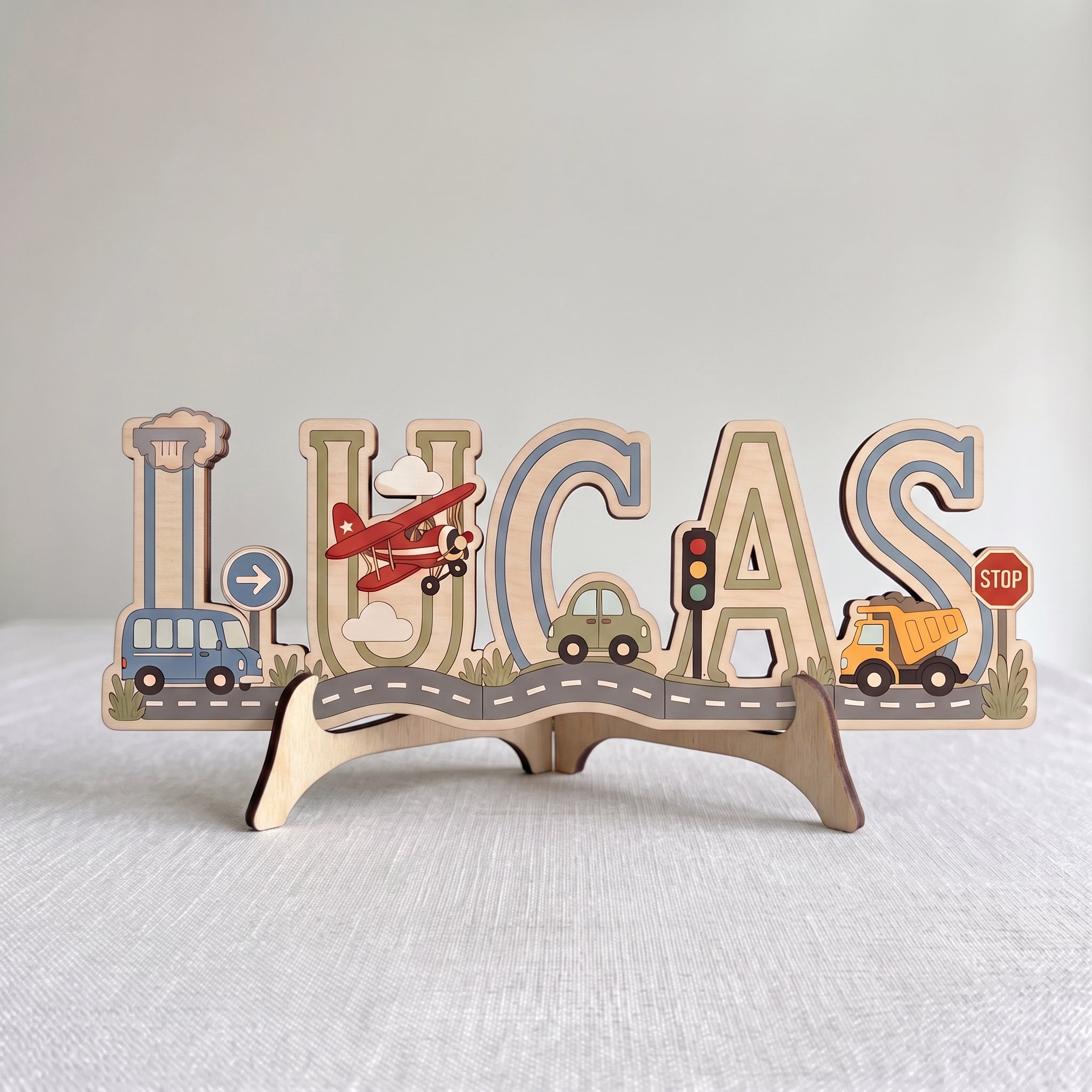 Personalized Car Truck Road Name Wooden Sign