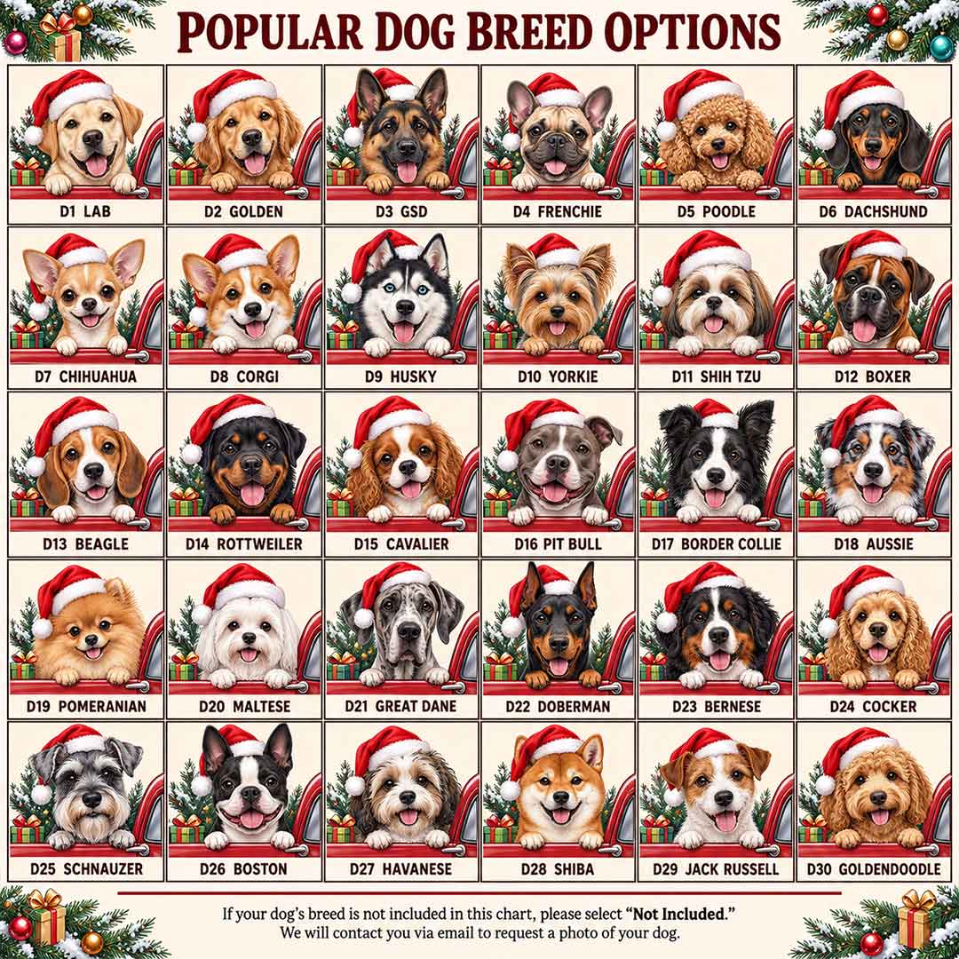 Personalized Pet First Christmas Vintage Car Custom Name Date Dog Photo Dog Lover Gift Wooden Christmas Ornament