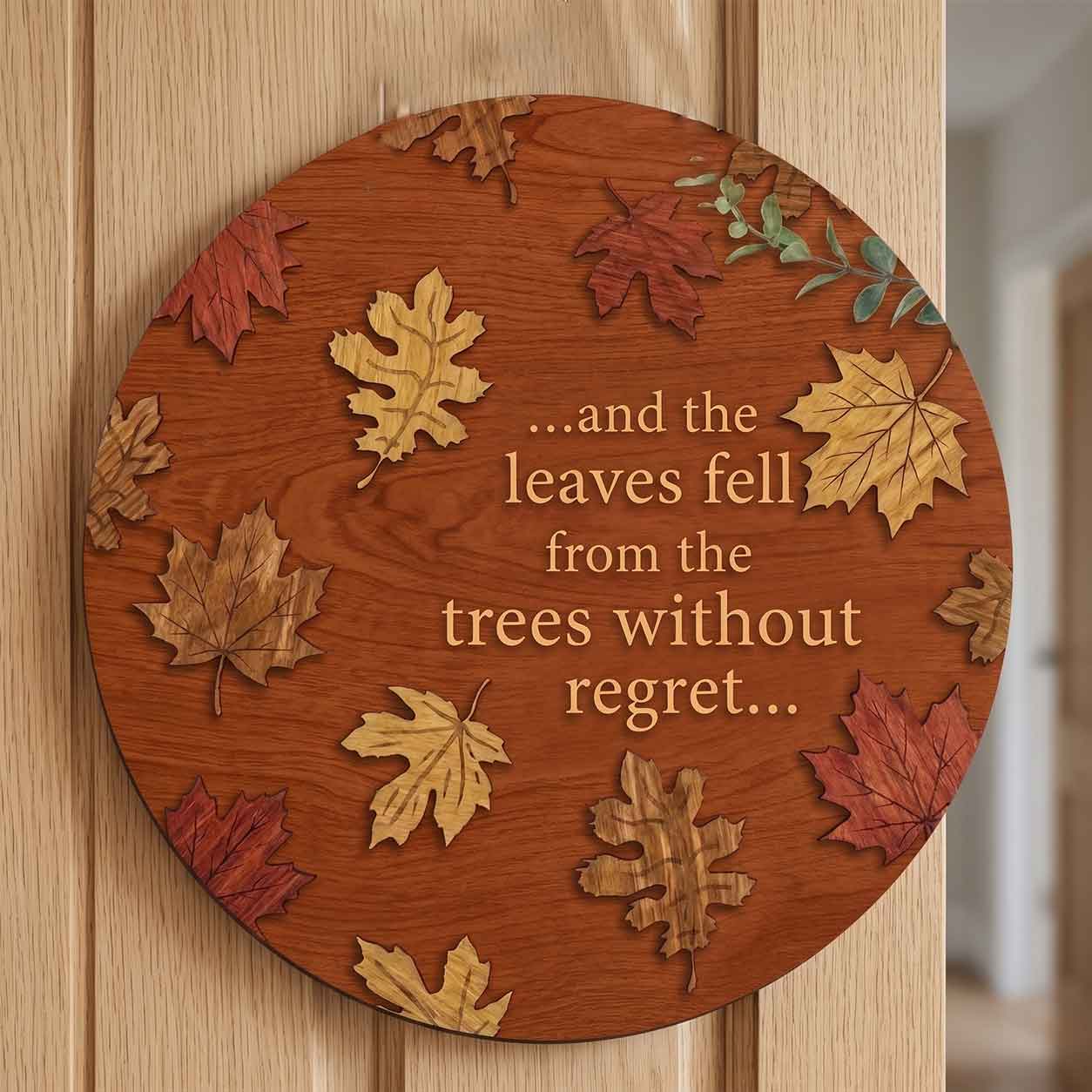 Fall Porch Decor, Welcoming Autumn Quotation Wooden Fall Door Hanger,  Front Door Sign, Farmhouse Fall Decor
